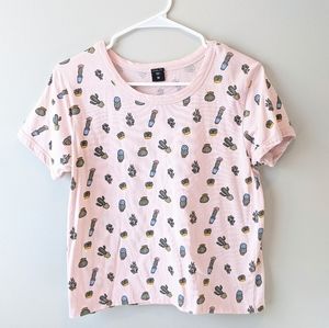 Cute Pink Cactus T Shirt